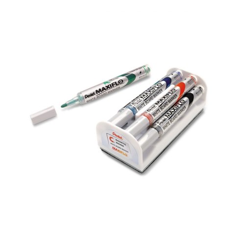 Pentel Marker suchościeralny Pentel, mix 1,1-2,2mm okrągła końcówka (MWL5S4)