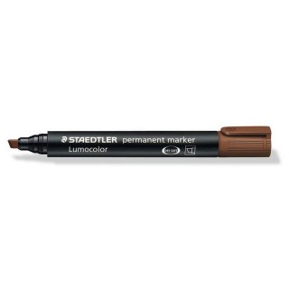 Staedtler Marker permanentny Staedtler Lumocolor, brązowy 2,0-5,0mm ścięta końcówka (S 350-7)