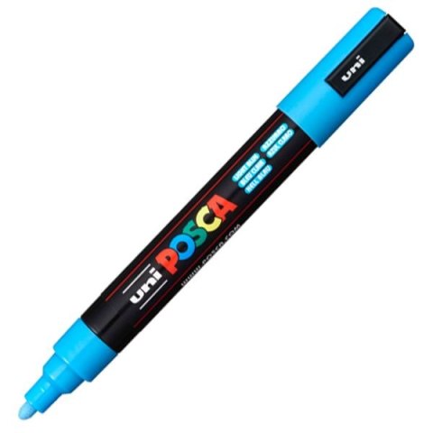 Uni Marker suchościeralny Uni Posca, niebieski 1,8-2,5mm ścięta końcówka (PC-5M)