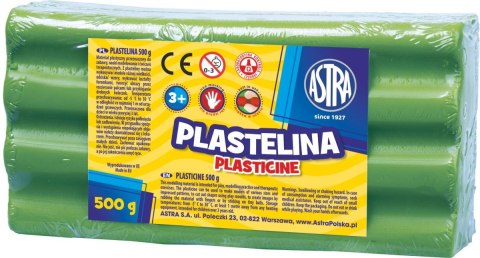 Astra Plastelina Astra 1 kol. zielona jasna 500g