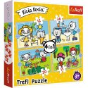 Trefl Puzzle Trefl Dzień Kici Koci 4w1 el. (34372)