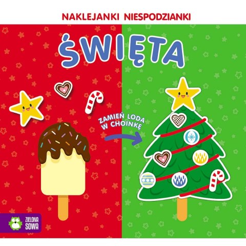 Zielona Sowa Książeczka edukacyjna Zielona Sowa Naklejanki niespodzianki. Święta Zielona Sowa Książeczka edukacyjna Zielona Sowa Naklejanki niespodzianki. Święta