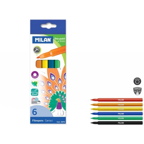 Milan Flamaster Milan 6 kol. (06F6) Milan Flamaster Milan 6 kol. (06F6)