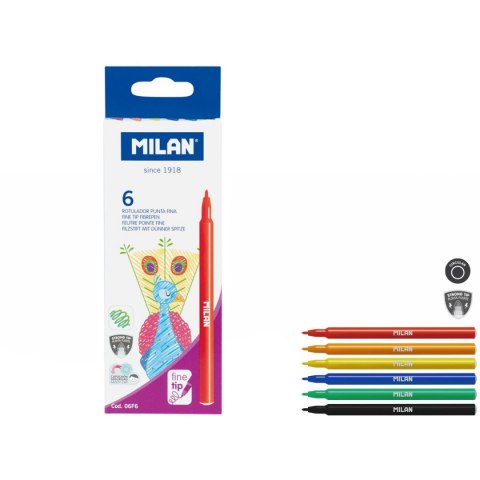 Milan Flamaster Milan 6 kol. (06F6) Milan Flamaster Milan 6 kol. (06F6)