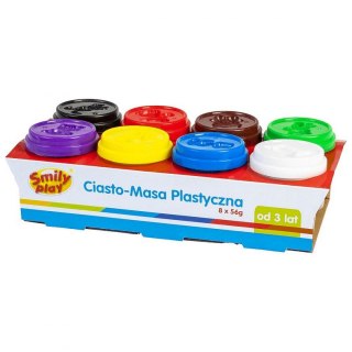 Smily Play Plastelina Smily Play 8 kol. 8 tub ciasto-masa mix 56g (SP83349)