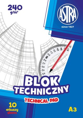 Astra Blok techniczny Astra A3 biały 240g 10k