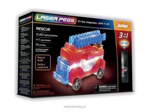 Bemag Klocki konstrukcyjne Bemag Laser Pegs 3w1 wóz ratunkowy (31012)