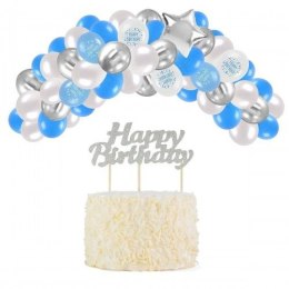Arpex Zestaw party balony urodzinowe dla chłopca LUX - 53 elementy Arpex (KP6739)