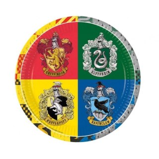 Godan Talerz jednorazowy Godan Harry Potter Hogwarts Houses 8 szt. papier śr. 230mm 8 szt (93451)