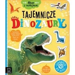 Aksjomat Książeczka edukacyjna Aksjomat Album z naklejkami. Tajemnicze dinozaury. Ciekawostki dla dziec