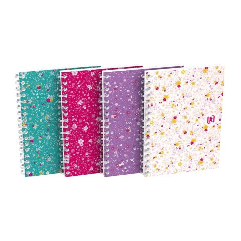 Oxford Kołozeszyt (kołobrulion) Oxford Floral A6 50k. 90g krata [mm:] 110x148 (400094826)