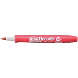 Artline Marker specjalistyczny Artline czerwony metaliczny decorite, czerwony pędzelek końcówka (AR-035 2 8)