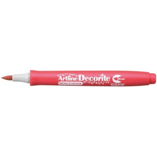 Artline Marker specjalistyczny Artline czerwony metaliczny decorite, czerwony 1,0mm pędzelek końcówka (AR-035 2 8)