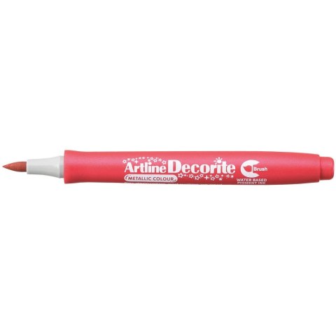 Artline Marker specjalistyczny Artline czerwony metaliczny decorite, czerwony 1,0mm pędzelek końcówka (AR-035 2 8)