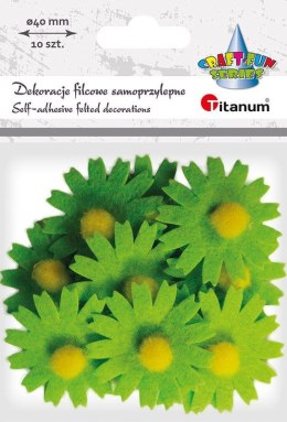 Titanum Ozdoba filcowa Titanum Craft-Fun Series kwiaty samoprzylepne (7534A)
