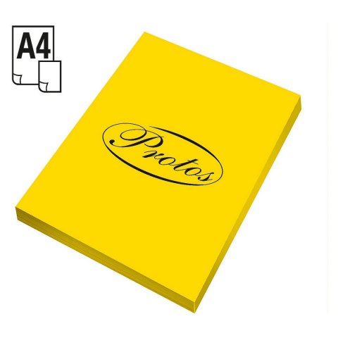 Protos Papier kolorowy A4 żółty 160g Protos