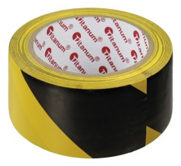 Titanum Taśma specjalnego przeznaczenia Titanum ostrzegawcza 48mm czarno-żółta 20m