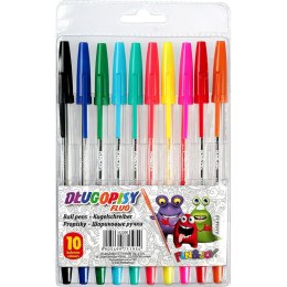 Fun&Joy Komplet długopisów Titanum fluo 10 kolorów