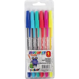 Fun&Joy Komplet długopisów Titanum fluo 6 kolorów