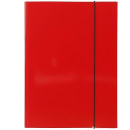 VauPe Teczka kartonowa na gumkę A4 czerwony 450g VauPe (302/01)