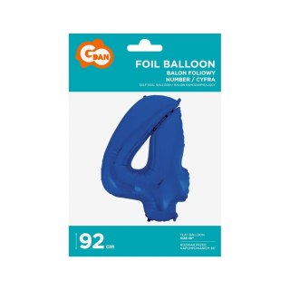 Godan Balon foliowy Godan cyfra 4 NIEBIESKA 91 cm (FG-C85N4)