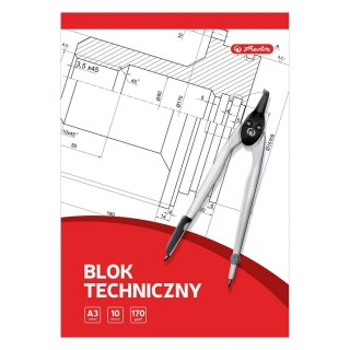 Herlitz Blok techniczny Herlitz A3 biały 10k (9583634)