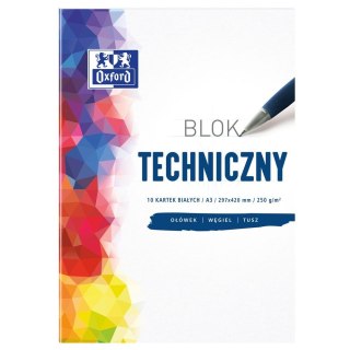 Oxford Blok techniczny Oxford Oxford A3 biały 250g 10k (400093232)