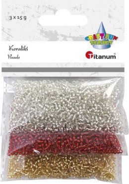 Titanum Koraliki kreatywne Craft-Fun Series 3 kolory Titanum