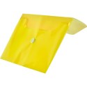 Tetis Teczka plastikowa na zatrzask koperta pp DL żółty 140 mic. [mm:] 110x220 Tetis (BT612-Y)