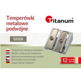 Titanum Temperówka Titanum metalowa podwójna