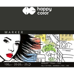 Happy Color Blok artystyczny Happy Color do markerów 100g 25k [mm:] 200x200 (HA 3710 2020-A25)