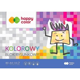 Happy Color Blok rysunkowy Happy Color Premium A4 kolorowy 80g 15k [mm:] 210x297 (HA 3708 2030-09)