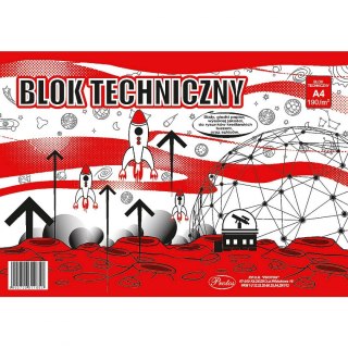 Protos Blok techniczny Protos A4 biały 190g 10k