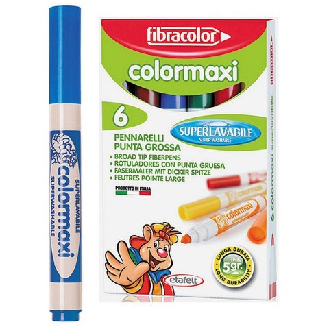 Fibracolor Flamaster Fibracolor color maxi 6 kol.