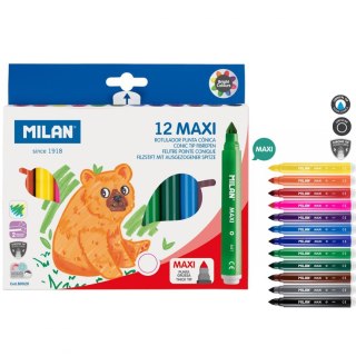 Milan Flamaster Milan Maxi 12 kol. (80020)