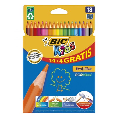 Bic Kids Kredki ołówkowe Bic Kids Evolution 24 kol. (829025)