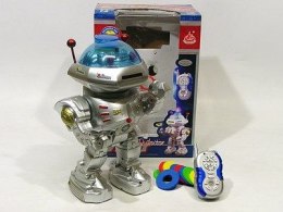Adar Robot na radio, kosmiczny wojownik, chodzi, strzela krążkami, dźwięk,światło Adar (125124)