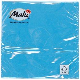 Pol-mak Serwetki niebieski papier [mm:] 330x330 Pol-mak (008)