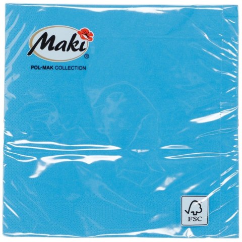 Pol-mak Serwetki niebieski papier [mm:] 330x330 Pol-mak (008)