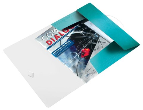 Leitz Teczka plastikowa na gumkę Wow A4 turkusowy Leitz (45990051) Leitz Teczka plastikowa na gumkę Wow A4 turkusowy Leitz (45990051)
