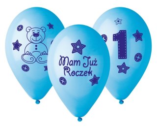 Godan Balon gumowy Godan Moje 1 urodziny Moje 1 urodziny niebieska 300mm 12cal (GB-MU1G)