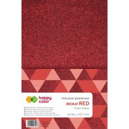 Happy Color Arkusz piankowy Happy Color kolor: czerwony 5 ark. [mm:] 20x30 (HA 7132 2030-2)