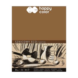 Happy Color Blok artystyczny Happy Color szkicowy eko młody artysta A4 80g 80k (HA 3708 2030-A80)