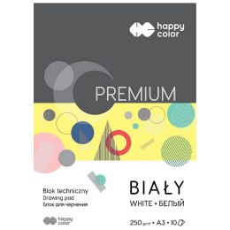 Happy Color Blok techniczny Happy Color A3 biały 250g 10k (HA 3725 3040-0)