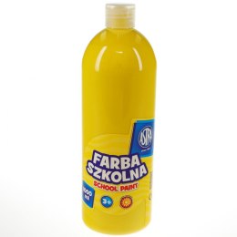 Astra Farby plakatowe Astra szkolne kolor: żółty 1000ml 1 kolor.