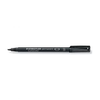 Staedtler Foliopis Staedtler lumocolor, czarny 1,0-2,5mm (S 314-9)