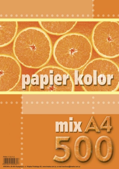 Kreska Papier kolorowy Kreska A4 mix 80g Kreska Papier kolorowy Kreska A4 mix 80g