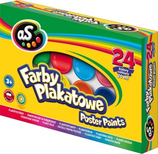 As Farby plakatowe As kolor: mix 20ml 24 kolor. (301219005)