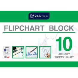 Interdruk Blok do tablic flipchart Interdruk A1 10k. 80g czysty [mm:] 1000x640 (FLI10)