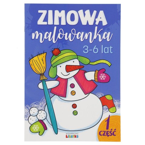 Literka Książeczka edukacyjna Literka Zimowa malowanka część 1